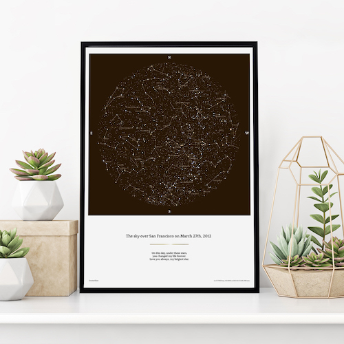 Classic map plants living room brown